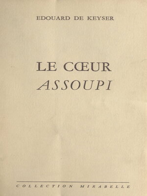 cover image of Le cœur assoupi